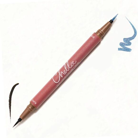 Chella Other - NIB Chella Dual Liquid Eyeliner in Pearl Dark Blue & Black